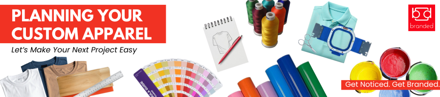 Learn how to plan custom screen printing and embroidery projects with ease. Tips on timelines, design approval, and production from Branded. Custom apparel planning made simple. Discover how early planning leads to smoother design approvals, better production timing, and less stress.