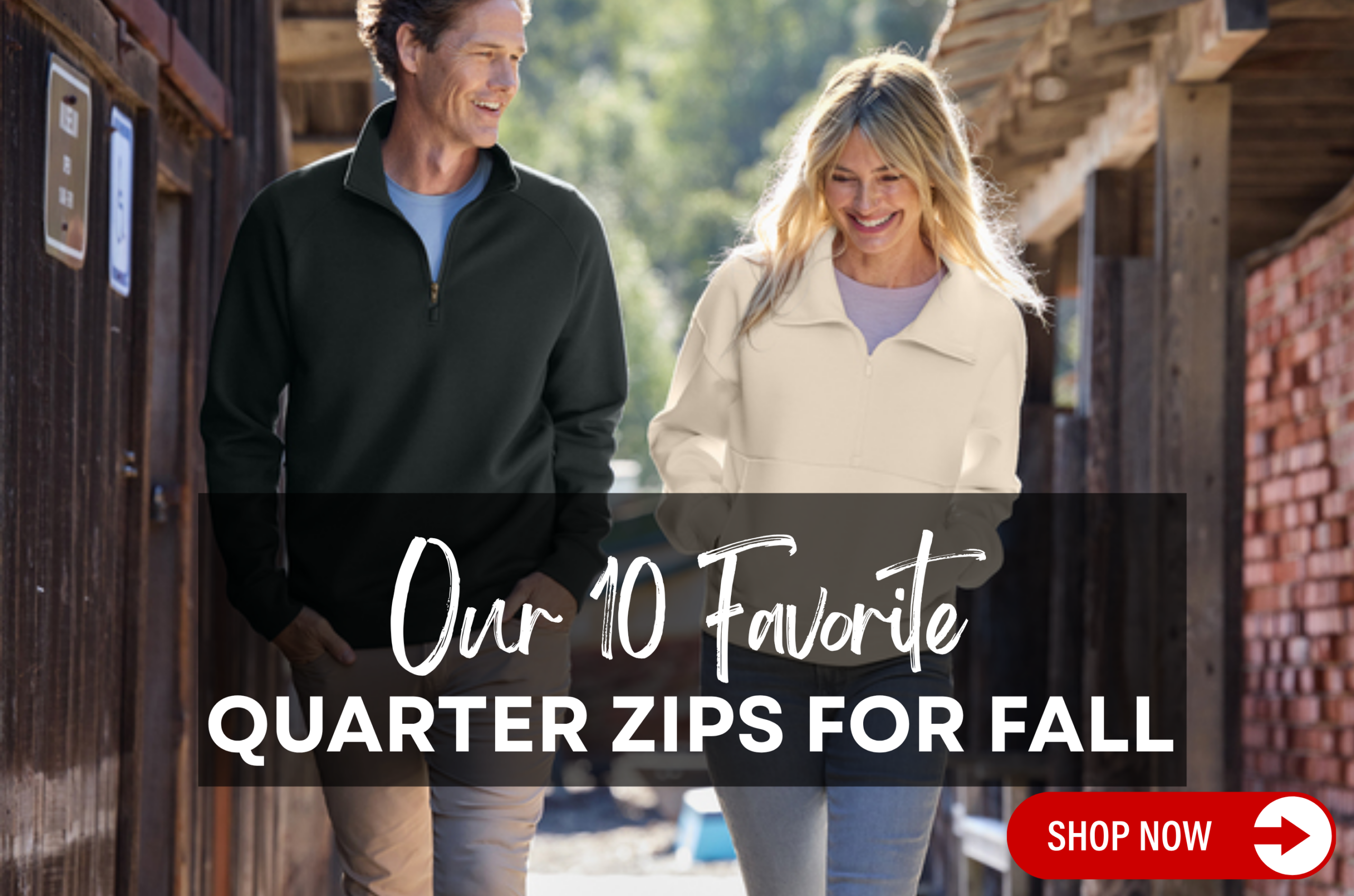 Top custom quarter-zips for fall, embroidered in Reno NV by Branded Screen Printing